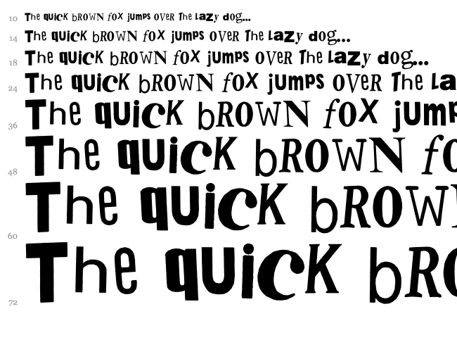 Pistol Sex font waterfall